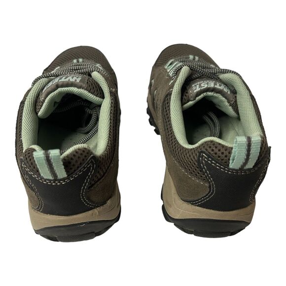 Hytest Opanka Slip-on Womens Size 7 Steel Toe Shoes Slip Resistant Gray & Teal - Picture 8 of 11